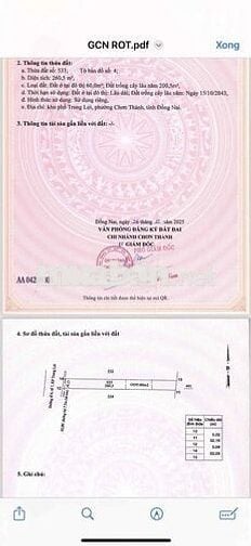 8 nền trung tâm phường Chơn Thành giá rẻ