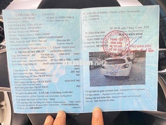 Mitsubishi Mirage 2015 - 85000 km