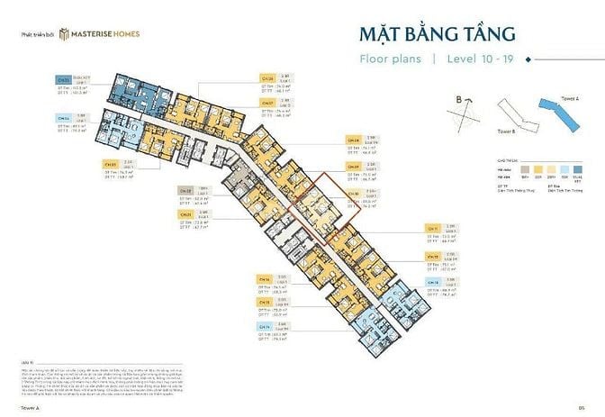 Masteri Đà Nẵng, độc quyền căn 2PN view pháo hoa toà A trục 12 tầng 10