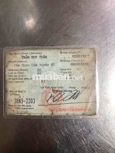 WAVE SANDA 2008 BS 38 HÀ TĨNH CÓ GIAO LƯU ĐỖI XE