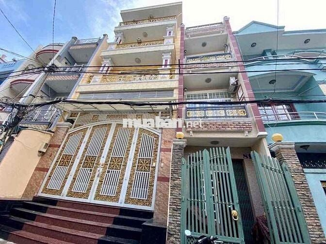 Nhà 2 mặt tiền 4 lầu (3,1m x15m) Hồng Bàng q11