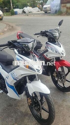 Xe máy Yamaha Exciter 2013 màu Trắng Xanh