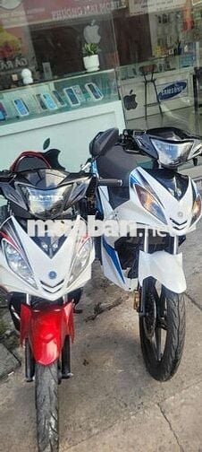 Xe máy Yamaha Exciter 2013 màu Trắng Xanh