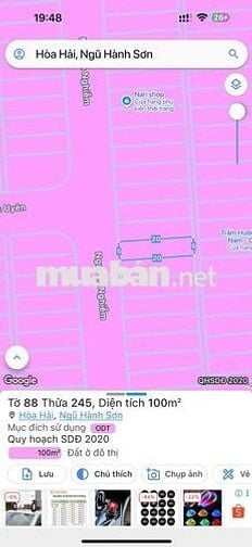 Cặp Đất *** đường Nguyễn Nghiễm 200M2 Gần biển -Ngũ Hành Sơn