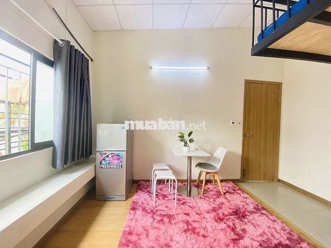 PHÒNG DUPLEX BANCON FULL NỘI THẤT NGAY HỌC VIỆN CÁN BỘ PHẠM VĂN ĐỒNG