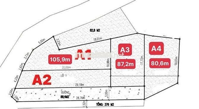 Đất gần công an Xuân Hòa, Phúc Yên, Vĩnh Phúc chỉ từ 886 triệu