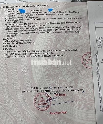 🔥 CHÍNH CHỦ GỬI BÁN LÔ ĐẤT 84m2 DĨ AN – GIÁ CHỈ 1 TỶ 2XX