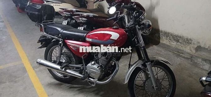 Xe mô tô SYM Wolf 125 năm 2010 màu đỏ rin 90%