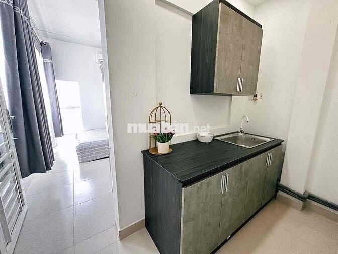 Tách bếp ban công full nội thất