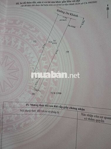 600m2 đất mặt tiền đường Dư Khánh Bình Dương