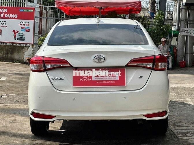 Toyota Vios G màu trắng 2020 xe gia đình zin chất