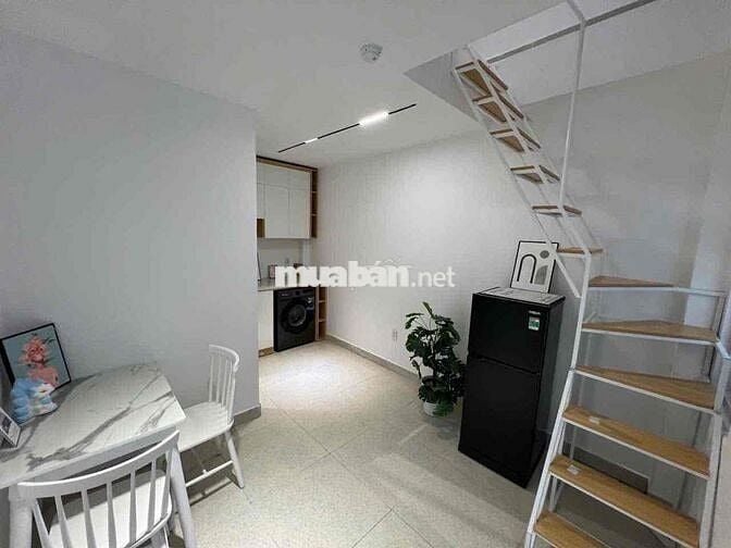Căn hộ 1 trệt 1 lửng Máy giặt riêng full nt mới xây