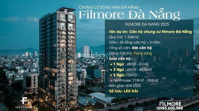 Bán căn The Filmore view sông Hàn, cầu rồng, giá 7tyx, sỏ hữu lâu dài