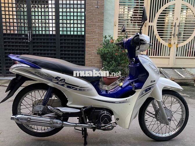 SYM Angela 50cc xanh trắng Zin100% bs.Tp đẹp 95%