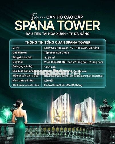 Bán căn Studio 31.6m² Spana Tower view sông Hàn, pháo hoa, giá 2.2 tỷ