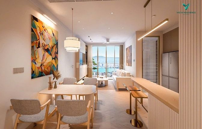 Xem pháo hoa Quốc tế tại căn hộ Vista Residence Đà Nẵng, 76m2,tầng cao