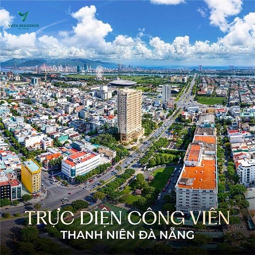 Xem pháo hoa Quốc tế tại căn hộ Vista Residence Đà Nẵng, 76m2,tầng cao