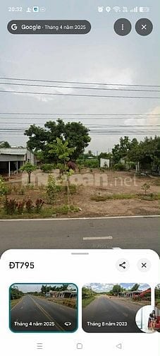 Bán đất mặt tiền, 11x70m, thổ cư 100m2, sổ đỏ đầy đủ