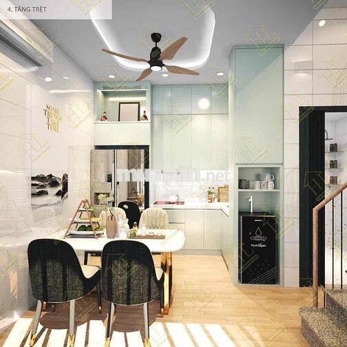 NHÀ 4 TẦNG HẺM XE HƠI – P6 GÒ VẤP – GIÁ 6TỶ3