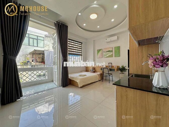 CĂN HỘ BAN CÔNG SIÊU THOÁNG FULL NỘI THẤT MÁY GIẶT RIÊNG NEW 100%