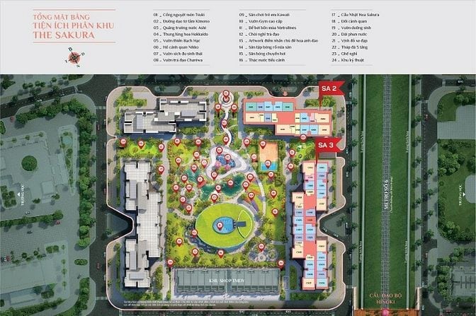 Chính chủ cần bán căn hộ CC SA3 thiết kế 3PN, 2WC tại The Sakura  Chính chủ cần bán căn hộ CC SA3 thiết kế 3PN, 2WC tại The Sakura