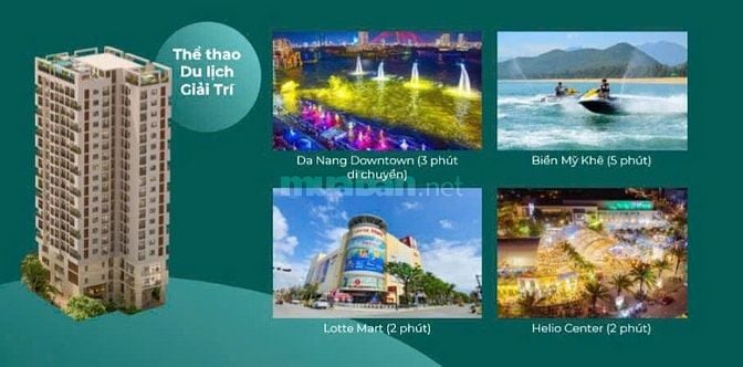 Căn hộ 2PN Vista Đà Nẵng trung tâm ĐN view sông Hàn, sổ hồng vĩnh viễn