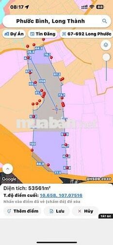BÁN LÔ ĐẤT PHƯỚC BÌNH ,ĐỒNG NAI ,DT 5,3/heta , có 300m2 đất ở