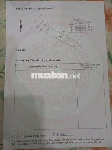 BÁN ĐẤT THỊ TRẤN PHƯỚC HẢI - TP HCM.DT 133m2(5×27) SÁT ĐT 996C