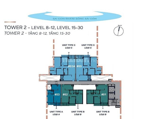 Căn hộ bán tại Q2 Thảo Điền view đẹp gồm 1 phòng ngủ có diện tích 44m2
