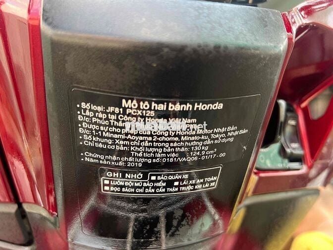 cần bán pcx 125 2019 một chủ