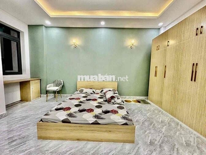 Nhà Mới Sân Đậu Ôtô Hẻm Tải Quay Đầu DT 4x17 1Trệt 1Lầu 2Pn 3Wc