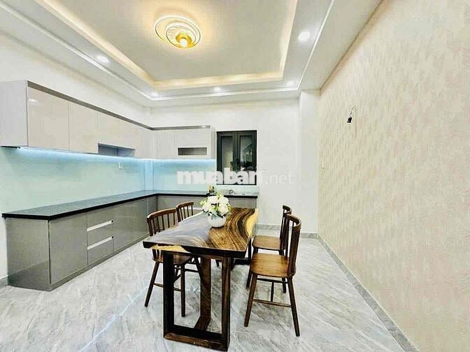 Nhà Mới Sân Đậu Ôtô Hẻm Tải Quay Đầu DT 4x17 1Trệt 1Lầu 2Pn 3Wc