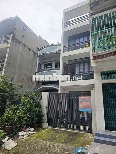 BÁN NHÀ 4 TẦNG, HAI MẶT TIỀN ĐƯỜNG XE TẢI, VỈA HÈ, THÔNG QL22, GIÁ 7.5