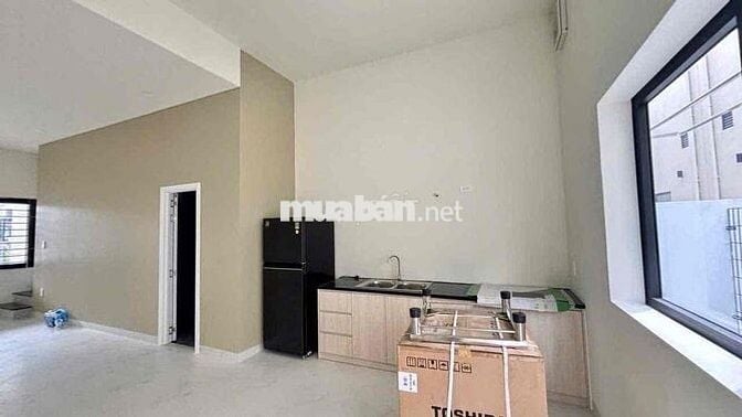 Cho thuê nhà 2 lầu 1 trệt có nội thất Bình Chuẩn,Thuận An,đường 7m
