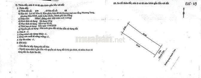 Khu E Kim Long còn sốt lại 1 lô Đông Nam vị trí đối diện Trường Học