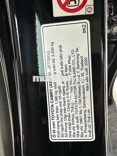 Toyota Camry 2020 2.5Q - 48000 km xe HÃNG BH 1 năm