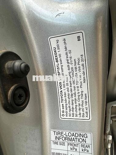 Toyota Vios 2018 1.5G - tự động 5 chỗ đẹp