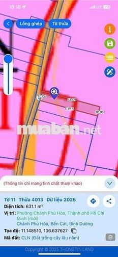 BÁN GẤP ĐẤT CHÁNH PHÚ HÒA – BẾN CÁT CHỈ TỪ 3TỶ1xx 10x63