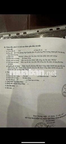 Chủ bán đất / đường Ngô Quyền , 2 mặt tiền ...