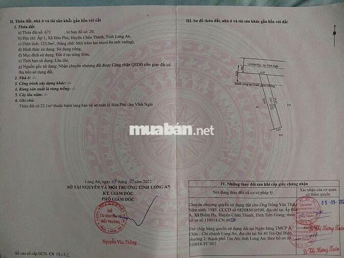 🌟 CHÍNH CHỦ GỬI BÁN ĐẤT GIÁ TỐT – CHÂU THÀNH LONG AN 🌟