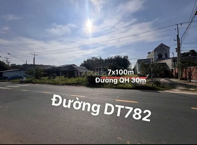 7x100 đường quốc lộ, Gần cổng KCN Phước Đông. 2,xx tỷ 