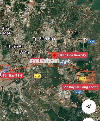 Nền BT đối sông BH new city.DT 238m2 Sổ sẵn Chỉ 18,5 triệu/m2 bao thuế