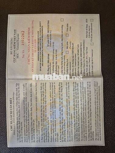 Chevrolet Spark Van 2011 màu bạc số sàn