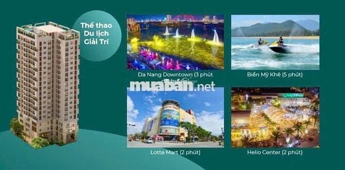 Căn hộ 2PN Vista Đà Nẵng trung tâm ĐN view sông Hàn, sổ hồng vĩnh viễn
