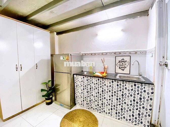 CĂN HỘ GÁC LỬNG CÓ CỬA SỔ FULL NỘI THẤT NGAY TÂN BÌNH GẦN K300