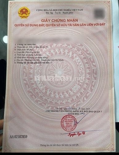 BÁN ĐẤT NỞ hậu ,huỳnh tấn phát, phú mỹ ,Quận 7,dt:5,7×16,5,gia:4,48ty