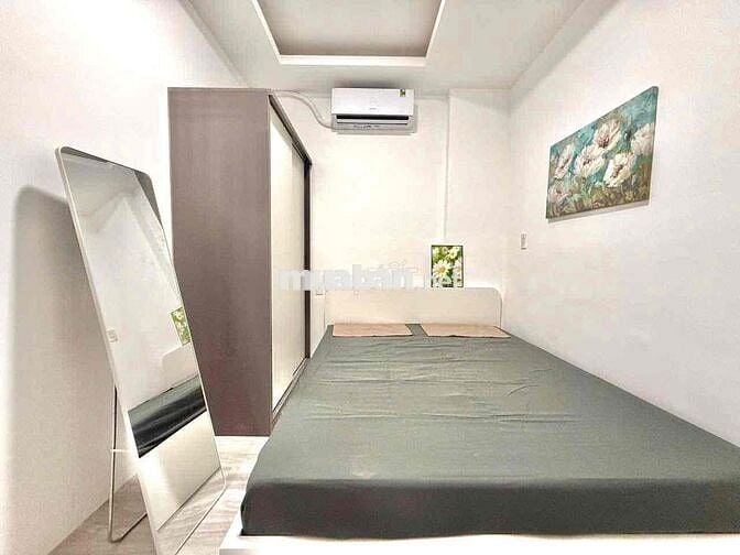 2PN CỬA SỔ QUẬN 4, 50m2  MÁY GIẶT RIÊNG, CHỢ XÓM CHIẾU, TÔN ĐẢN QUẬN 1