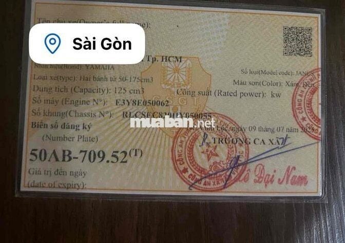 BÁN XE JANUS CHÍNH CHỦ BS TPHCM