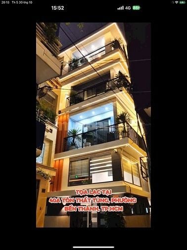 Bán CHDV 5 tầng,cách chợ bến thành 300m_7,5x11m,80m2, TM,giá 37 tỷ 