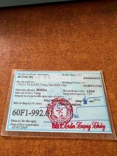 Honda Lead  xe zin êm đăng ký 2016